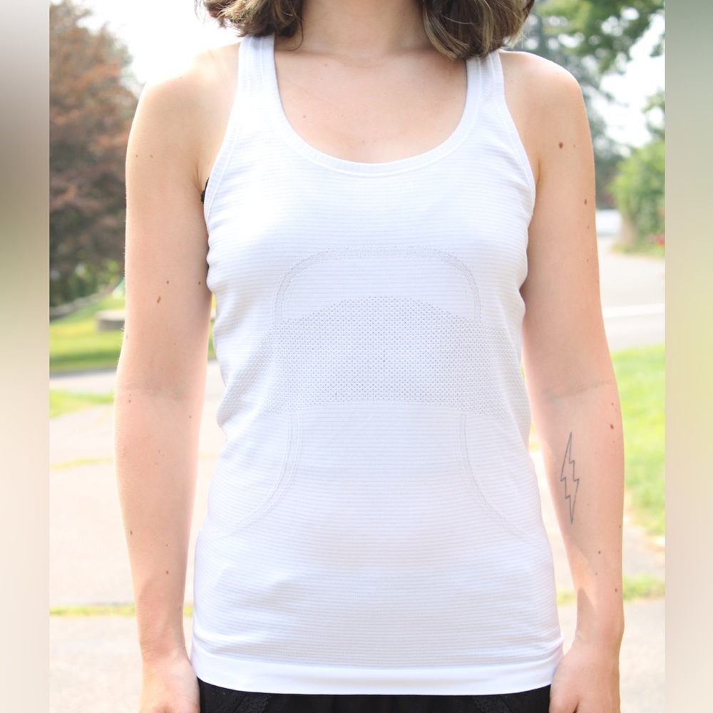 White Lululemon Tank